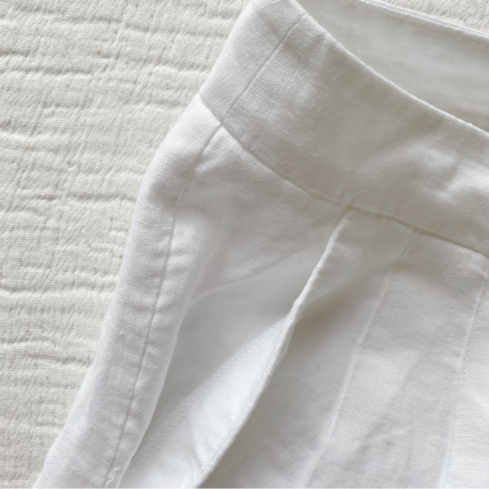 EUC Ann Taylor LOFT Marisa White 100% Linen Pants - 6 - Picture 5 of 9
